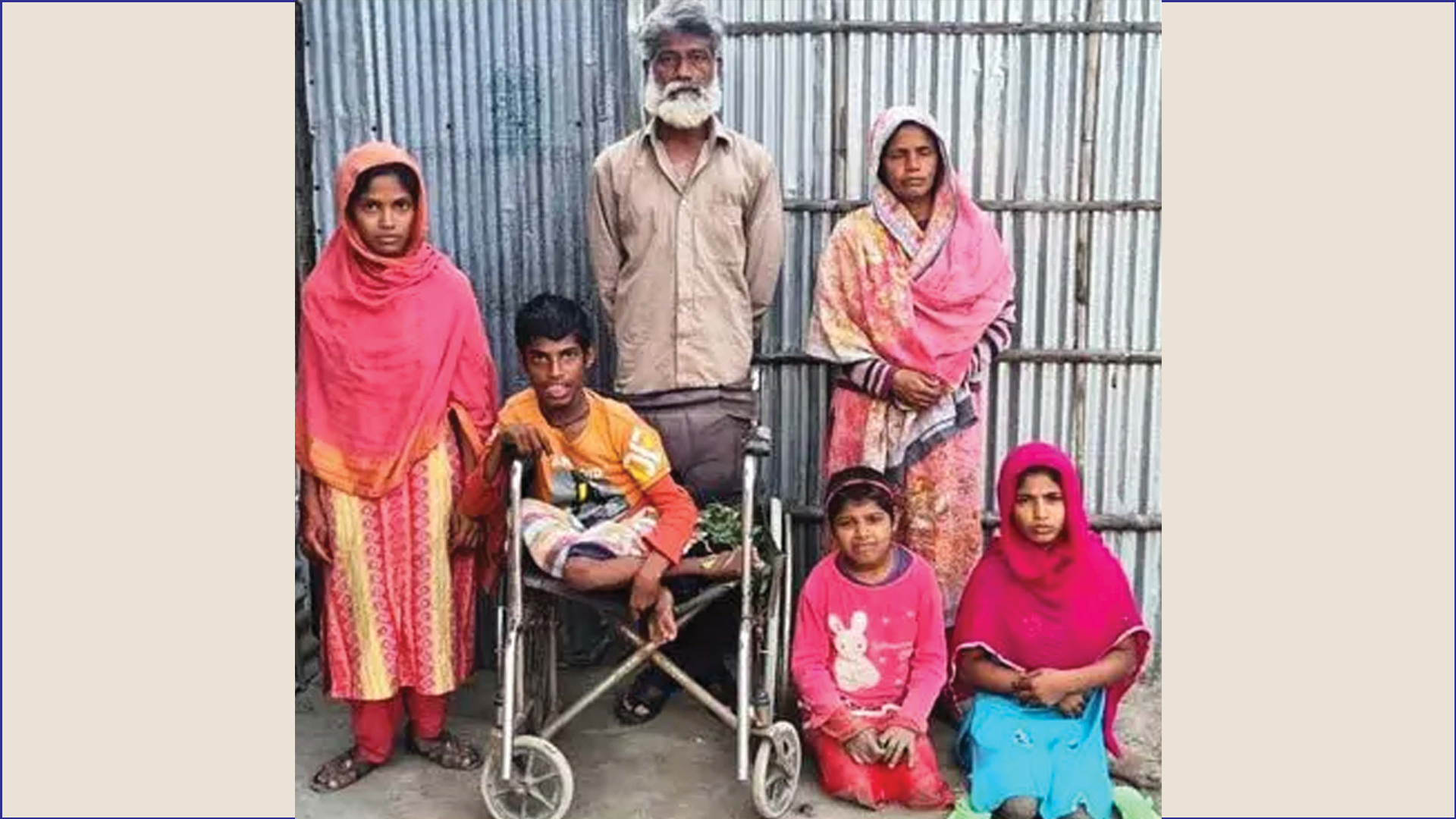 সৈয়দপুরে একই পরিবারের চার প্রতিবন্ধী সন্তান, অসহায় বাবা-মায়ের দিন কাটে সংগ্রামে